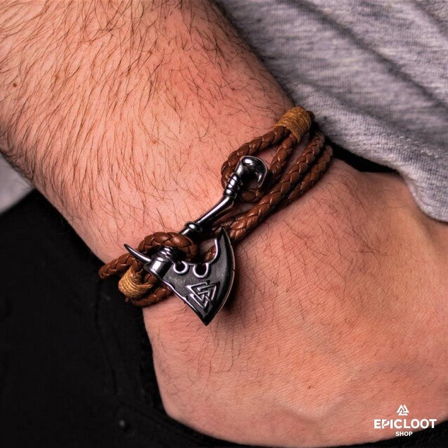 Vikings Valknut Axe Bracelet