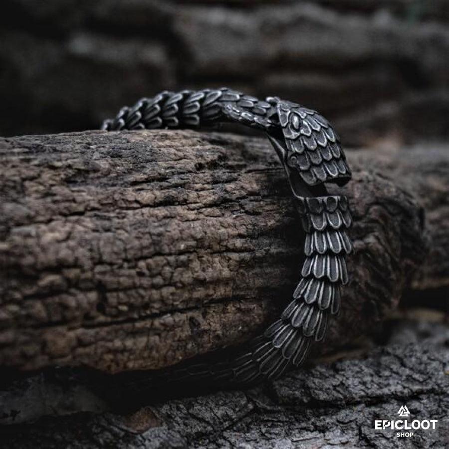 Antique Victorian Sterling Silver Snake Serpent Wrap Bracelet -  Yourgreatfinds