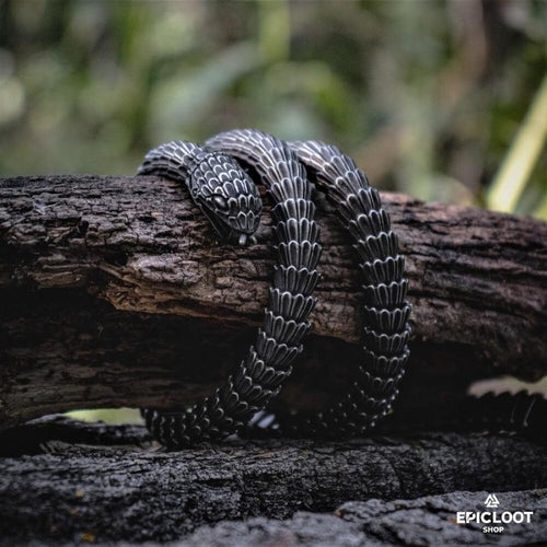 World Serpent Jormungandr Snake Necklace - Viking Necklace | Epic Loot Shop
