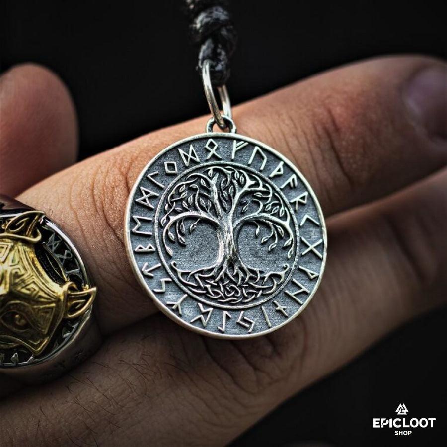 Yggdrasil Nordic Runes Necklace